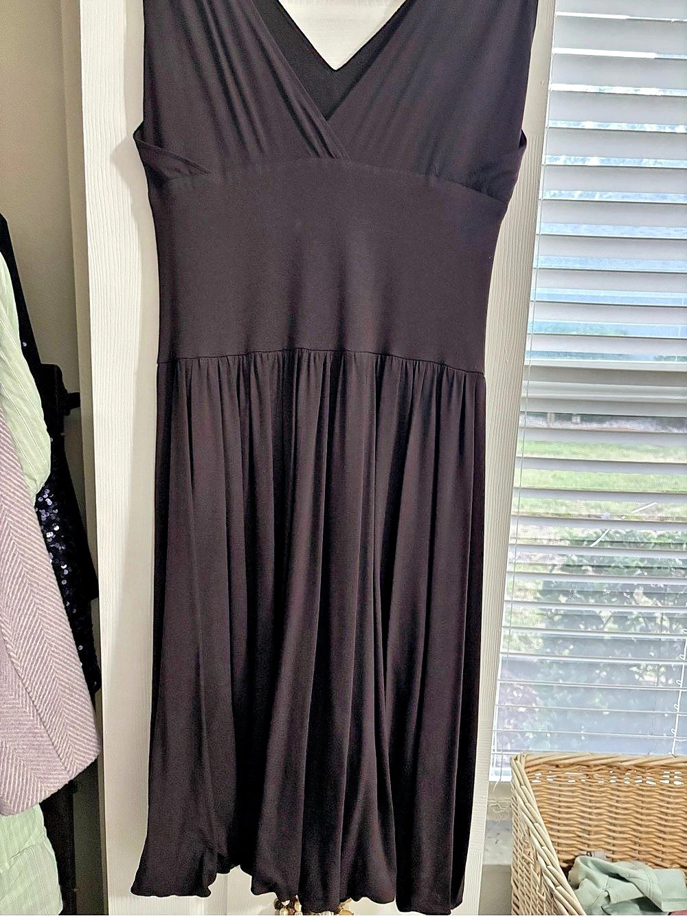 Luna Luz Black Maxi Dress Size Small Like New
